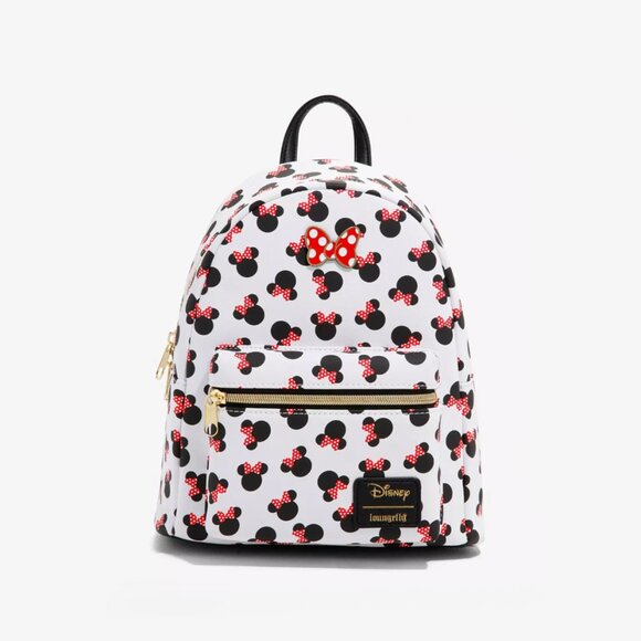 Loungefly Disney Minnie Mouse Heads Mini Backpack